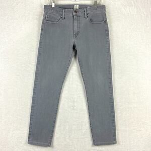 Hiroshi Kato Selvedge Denim Jeans Men 33 (31x28) Gray Raw The Pen Slim 4-Way USA